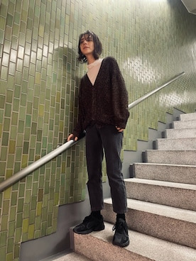「アイテム（その他トップス）」を使った、Miyuki Emondさん（レディース・168cm・20代）の冬コーディネート
