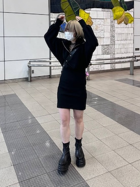 「アイテム（ワンピース/ドレス）」を使った、Yunさん（レディース・160cm・20代）の冬コーディネート