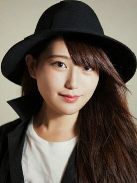 「ZOZO（ゾゾ）のアイテム（帽子）」を使った、美咲さん（レディース・156cm）の夏コーディネート