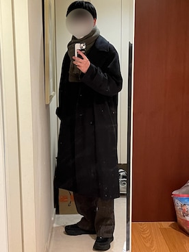 「WYM LIDNM（ウィム バイ リドム）のアイテム（その他アウター）」を使った、daiさん（メンズ・181cm）の冬コーディネート