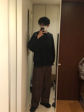 「stein（シュタイン）のアイテム（スウェット）」を使った、daiさん（メンズ・181cm）の冬コーディネート
