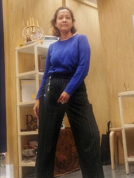 「PULL&BEAR（プルアンドベア）のアイテム（パンツ）」を使った、Keisha 💙✨さん（レディース・170cm）の春コーディネート