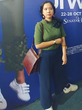 「Upcycle（アップサイクル）のアイテム」を使った、Keisha 💙✨さん（レディース・170cm）の秋コーディネート