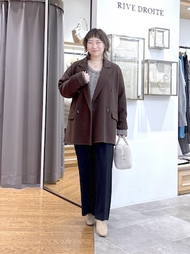 「アイテム（チョーカー）」を使った、rd_canaさん（レディース・158cm）の冬コーディネート