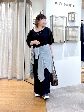 「着痩せコーデ」｜「アイテム（ワンピース/ドレス）」を使った、rd_canaさん（レディース・158cm）の夏コーディネート