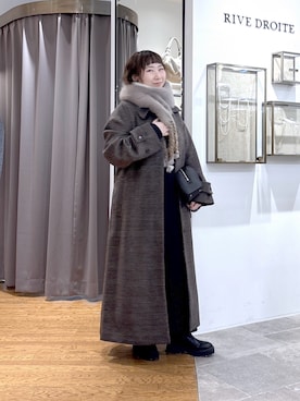 「アイテム（ステンカラーコート）」を使った、rd_canaさん（レディース・158cm）の秋コーディネート