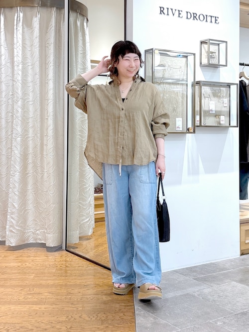 予約【ベストセラー/7色展開/夏まで活躍】リネンワイドシャツ