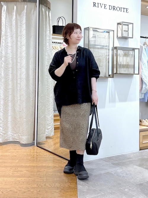 ローライズレオパードスカート（スカート）｜RIVE DROITE（リヴドロワ