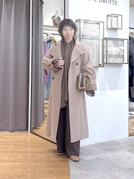 「ワイドシルエット」｜「アイテム（パンツ）」を使った、rd_canaさん（レディース・158cm）の冬コーディネート