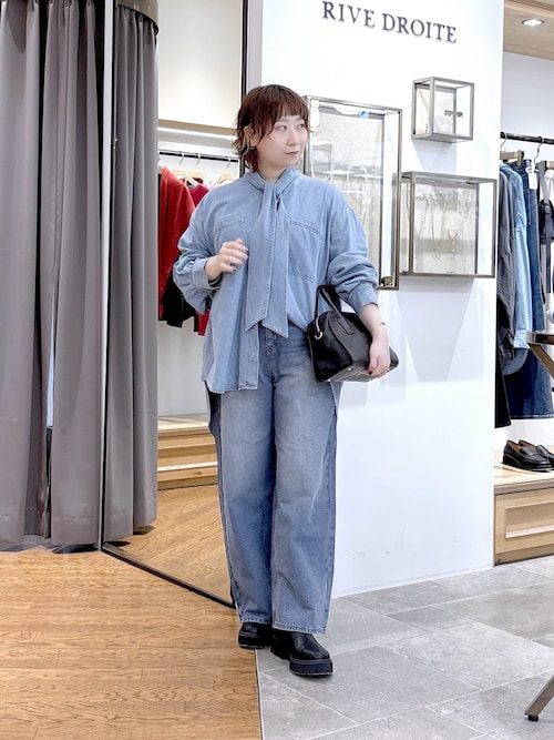 モコモコ RIVE DROITE OKAYAMA ベーシック デニムパンツ モコモコ RIVE DROITE OKAYAMA ベーシック デニムパンツ MONN