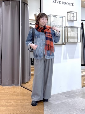 「アイテム（ストール/ショール）」を使った、rd_canaさん（レディース・158cm）の秋コーディネート