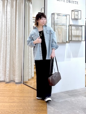「デニムシャツ」｜rd_canaさん（レディース・158cm）の夏コーディネート