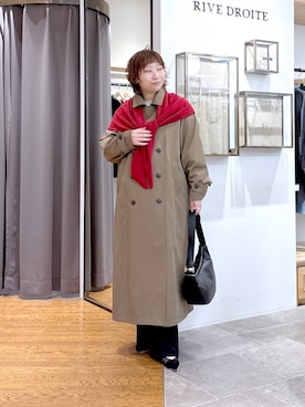 「アイテム（ストール/ショール）」を使った、rd_canaさん（レディース・158cm）の秋コーディネート
