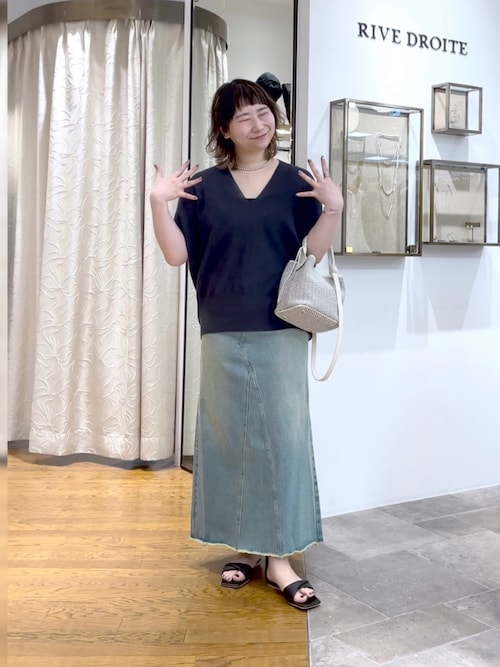 【30,31 限定価格】RIVEDROITE LOOSE DENIM SKIRT MONN.:.(モン)】LOOSE DENIM SKIRT（デニムスカート）｜RIVE