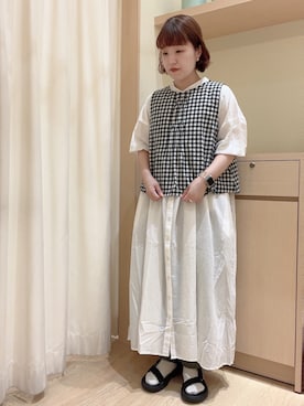 「うしろリボン」｜orinaさん（レディース・153cm）の夏コーディネート