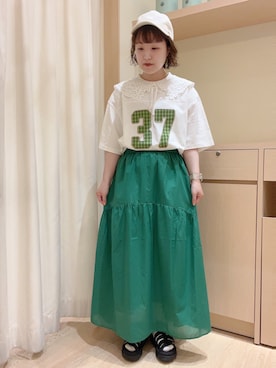 「アップリケ」｜orinaさん（レディース・153cm）の夏コーディネート