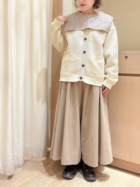 「ワッフル」｜「アイテム（その他シューズ）」を使った、orinaさん（レディース・153cm）の秋コーディネート