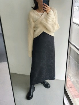 「CLEIO（クレイオ）のアイテム（ワンピース/ドレス）」を使った、nishi3さん（レディース・161cm）の冬コーディネート
