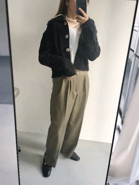 「CLEIO（クレイオ）のアイテム」を使った、nishi3さん（レディース・161cm）の秋コーディネート