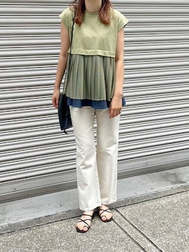 「vingtrois（バントロア）のアイテム」を使った、nishi3さん（レディース・161cm）の夏コーディネート