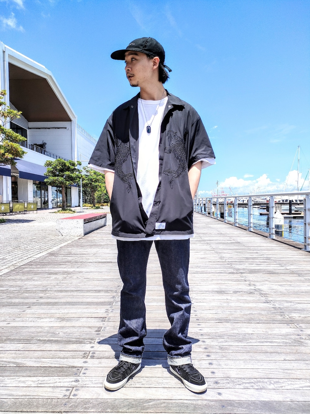 Schott/ショット/エンブロイダリー TC ワークシャツ/ライジングカープ Schott/ショット/エンブロイダリー TC ワークシャツ/ライジング