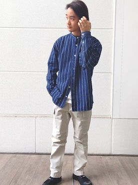 「AVIREX（アヴィレックス）のアイテム（ブーツ）」を使った、KaWaMaさん（メンズ・175cm）の春コーディネート