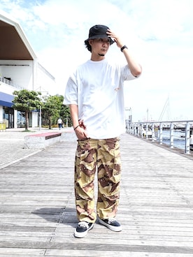 「AVIREX DEPOT」｜KaWaMaさん（メンズ・175cm）の夏コーディネート