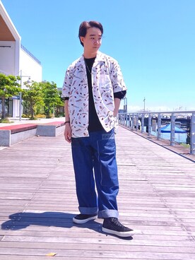「AVIREX DEPOT」｜KaWaMaさん（メンズ・175cm）の春コーディネート