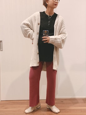 yuさん（レディース・158cm）の冬コーディネート