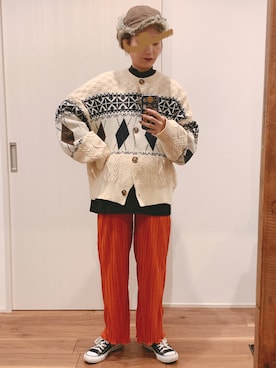 yuさん（レディース・158cm）の冬コーディネート