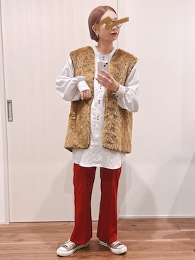 yuさん（レディース・158cm）の春コーディネート