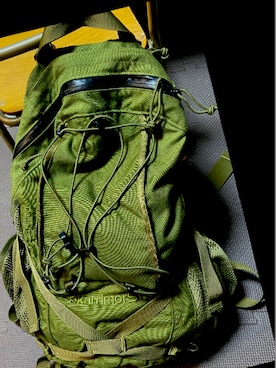 「karrimor（カリマー）のアイテム（バックパック/リュック）」を使った、masammmさん（メンズ・163cm）の春コーディネート