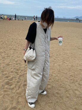 「JIL SANDER（ジルサンダー）のDRAWSTRING SM CROSSBODY（ショルダーバッグ）」を使った、ユリさん（レディース・158cm）の秋コーディネート