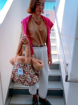 「cloudy cloudy（クラウディクラウディ）のアイテム」を使った、bluestarさん（レディース・167cm）の夏コーディネート