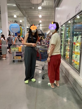 「Onitsuka Tiger（オニツカタイガー）のアイテム（スリッポン）」を使った、Tillyさん（レディース・169cm）の夏コーディネート