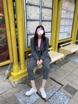 「西裝外套」｜「アイテム（ジャケット/アウター）」を使った、Tillyさん（レディース・169cm）の冬コーディネート