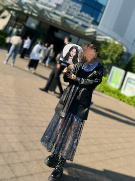 「アイテム（その他アウター）」を使った、Rii.さん（レディース・165cm・20代）の秋コーディネート