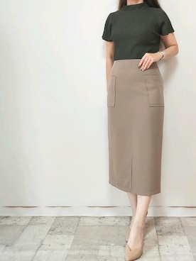 「M.deux（エムドゥ）のアイテム」を使った、M.deux STAFF１さん（レディース・148cm）の夏コーディネート