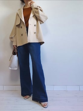 「M.deux（エムドゥ）のアイテム」を使った、M.deux STAFF１さん（レディース・148cm）の春コーディネート