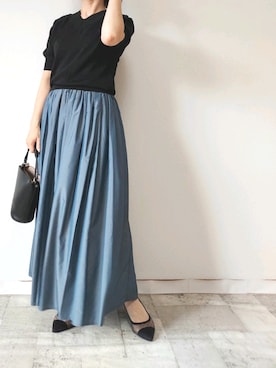 「M.deux（エムドゥ）のアイテム」を使った、M.deux STAFF１さん（レディース・148cm）の夏コーディネート