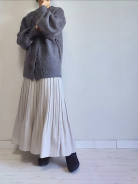 「M.deux（エムドゥ）のアイテム」を使った、M.deux STAFF１さん（レディース・148cm）の秋コーディネート