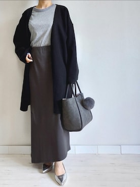 「M.deux（エムドゥ）のアイテム」を使った、M.deux STAFF１さん（レディース・148cm）の秋コーディネート
