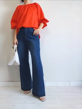 「M.deux（エムドゥ）のアイテム」を使った、M.deux STAFF１さん（レディース・148cm）の春コーディネート