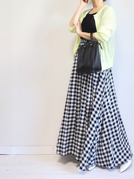 「M.deux（エムドゥ）のアイテム（ワンピース）」を使った、M.deux STAFF１さん（レディース・148cm）の春コーディネート