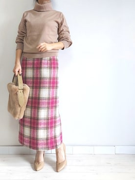 「きれいめコーディネート」｜M.deux STAFF１さん（レディース・148cm）の冬コーディネート