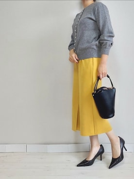「M.deux（エムドゥ）のアイテム」を使った、M.deux STAFF１さん（レディース・148cm）の冬コーディネート