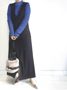 「M.deux（エムドゥ）のアイテム（ワンピース/ドレス）」を使った、M.deux STAFF１さん（レディース・148cm）の秋コーディネート
