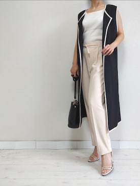 「M.deux（エムドゥ）のアイテム（その他アウター）」を使った、M.deux STAFF１さん（レディース・148cm）の春コーディネート
