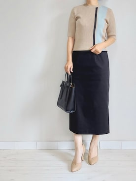 「M.deux（エムドゥ）のアイテム」を使った、M.deux STAFF１さん（レディース・148cm）の夏コーディネート