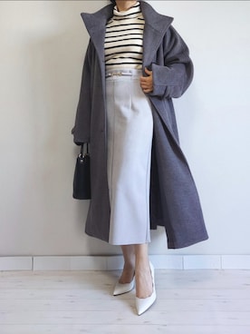 「M.deux（エムドゥ）のアイテム（その他アウター）」を使った、M.deux STAFF１さん（レディース・148cm）の秋コーディネート